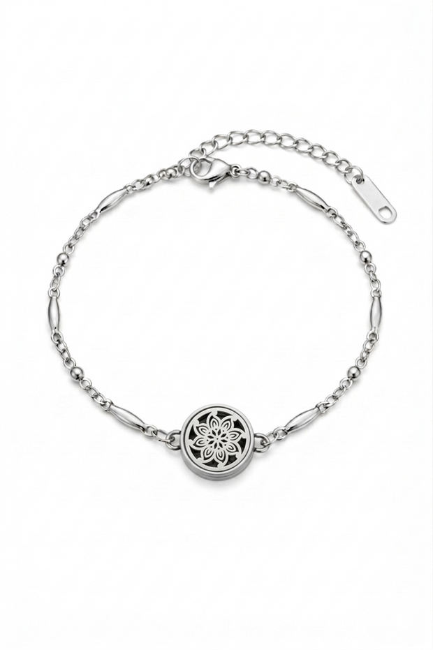 Floral Harmony Diffuser Bracelet - 12mm Class Size