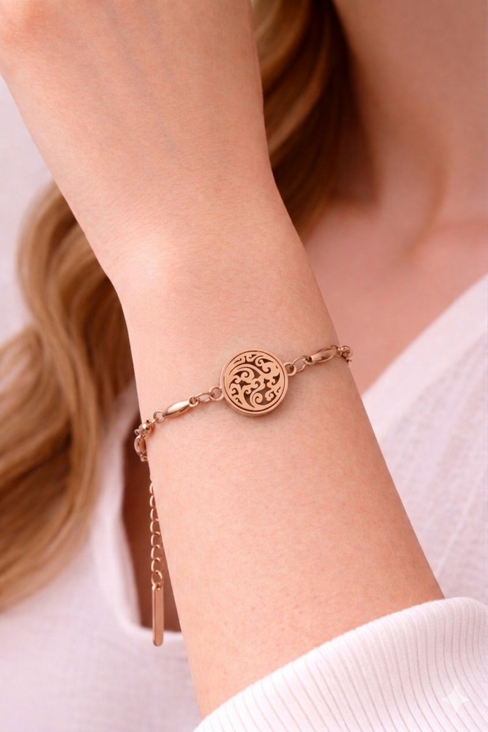 Ornate Swirl Diffuser Bracelet - 12mm Class Size