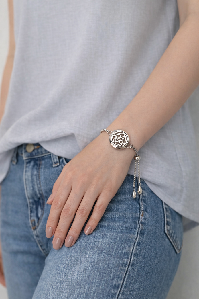 Velvet Rose Diffuser Bracelet - 20mm Statement Size