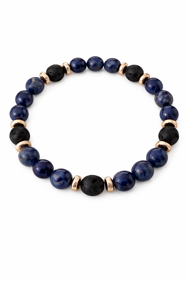Sodalite Lava Bracelet – Clarity