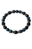 Blue Tiger Eye Lava Bracelet – Focus