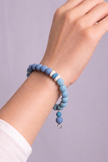 Ocean Whisper Light Blue Lava Stone Bracelet