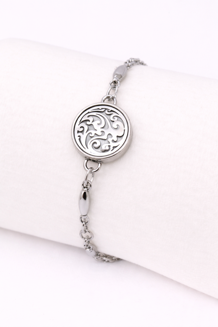 Ornate Swirl Diffuser Bracelet - 12mm Class Size