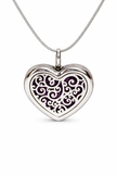 Ornate Heart Diffuser Necklace