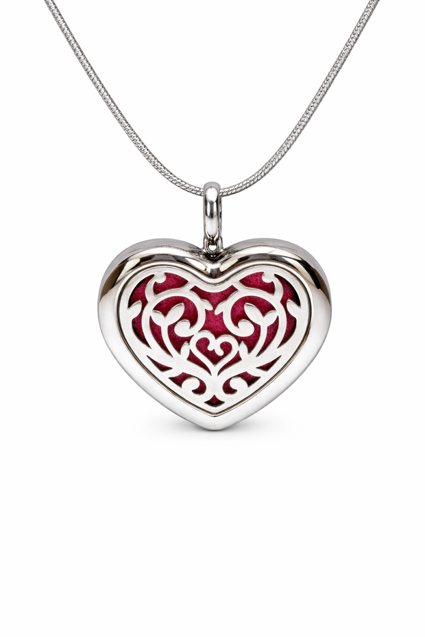 Velvet Heart Diffuser Necklace