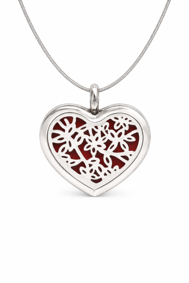 Bloom Heart Diffuser Necklace