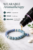 Blossom Drift Pink Lava Stone Bracelet