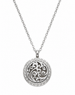 Ornate Swirl Diffuser Necklace