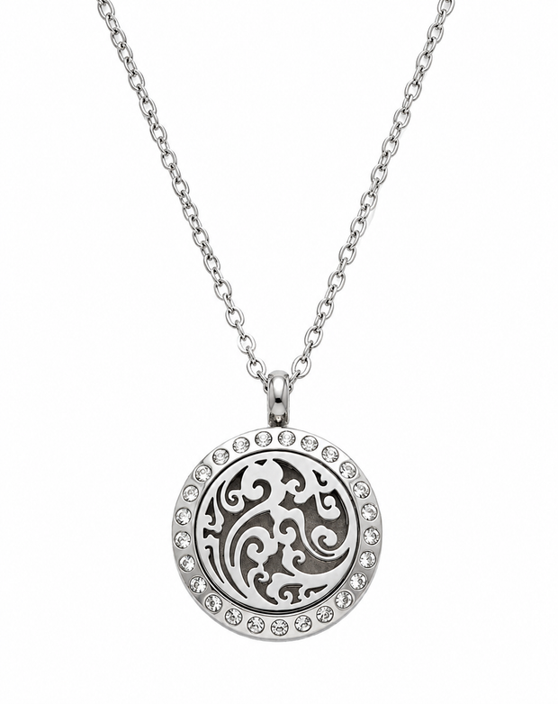 Ornate Swirl Diffuser Necklace