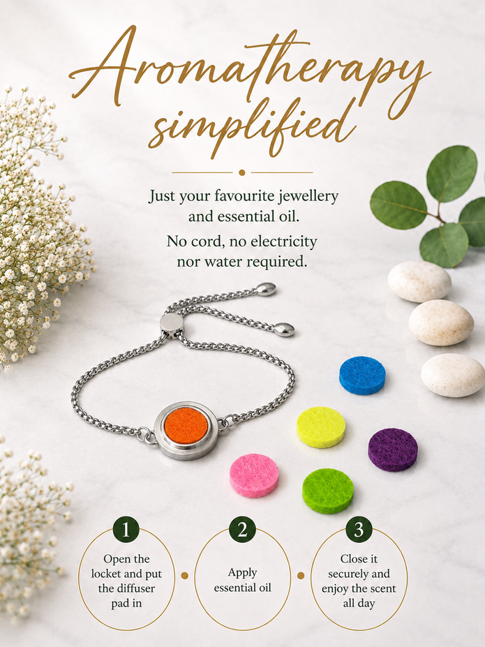 Aura Circle Diffuser Bracelet - 20mm Statement Size