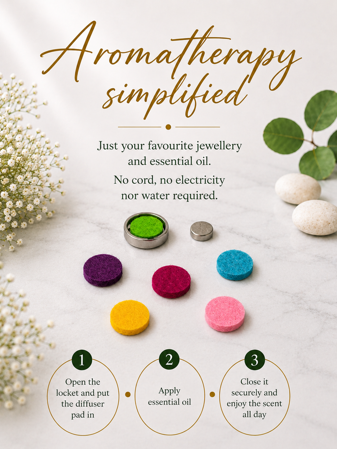 Solara Bloom Diffuser Brooch – 12mm Classic Size