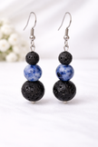 Sodalite Lava Earrings – Clarity