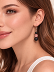 Rose Quartz Lava Earrings – Love