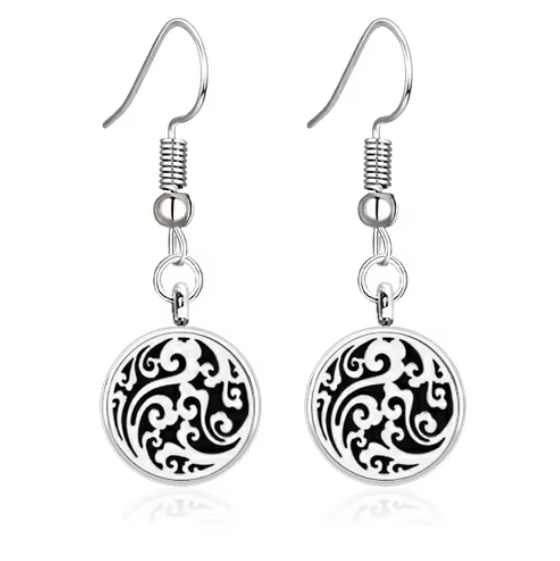 Ornate Swirl Diffuser Earrings