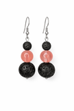 Rose Quartz Lava Earrings – Love