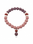 Blossom Drift Pink Lava Stone Bracelet