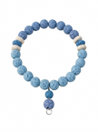 Ocean Whisper Light Blue Lava Stone Bracelet