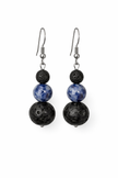 Sodalite Lava Earrings – Clarity