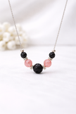 Rose Quartz Lava Necklace – Love