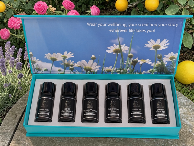 Essence Bloom Essential Oil Box Set — 6 × 10mL