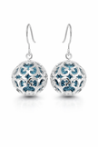 Starpetal Radiance Silver Cage Earrings