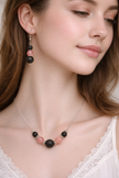 Rose Quartz Lava Earrings – Love