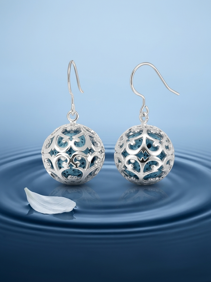 Lava Stone for Starpetal Radiance Earrings