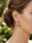 Starpetal Radiance Silver Cage Earrings