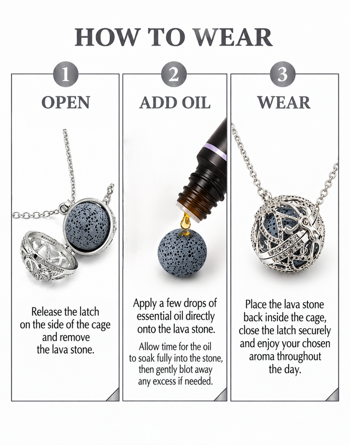 Celestial Bloom Silver Cage Necklace